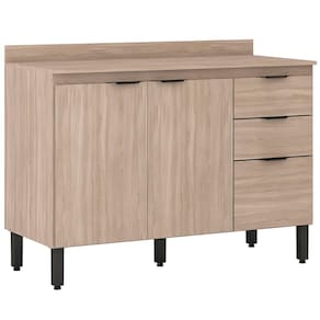 Balcão Demóbile Firenze com 3 Portas, 2 Gavetas e 1 Prateleira