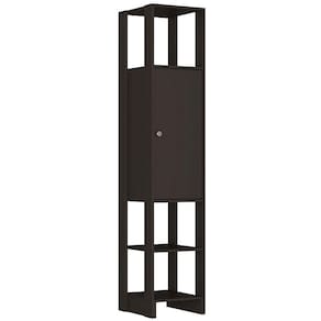 Armário Closet Nova Mobile Slim Yes com 1 Porta e 3 Prateleiras - Grafite - 1