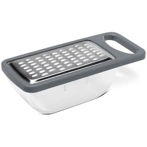 Ralador com Pote Coletor Aço Inox Brinox Top Pratic 2204/327 - Cinza