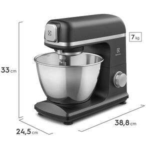 Batedeira Planetária Electrolux Expert KMP70 com 6 Velocidades – Preto Titânio