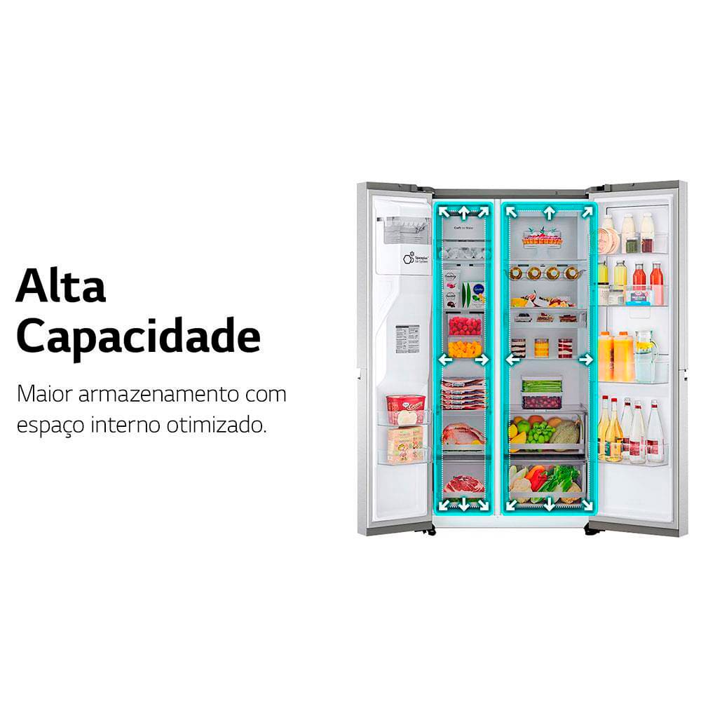 ライラエル　SP Geladeira LG Side by Side Inverter GC-L257SLP Frost Free com