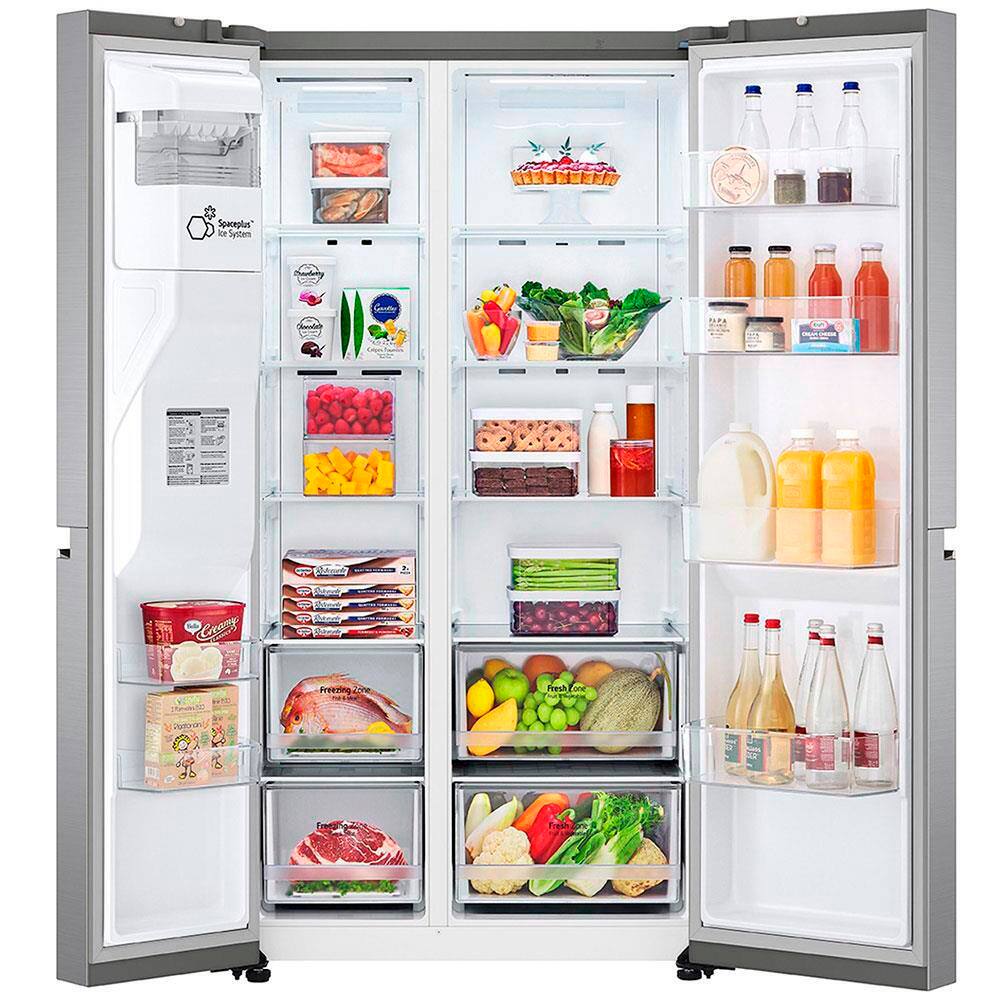 Geladeira LG Side by Side Inverter GC-L257SLP Frost Free com