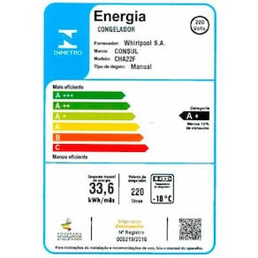 Freezer Horizontal Consul CHA22FB – 220 L