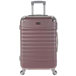 Mala Viagem Pequena de Bordo Tauro Tonin 2036 com 4 Rodas de Giro 360º em ABS - Rose