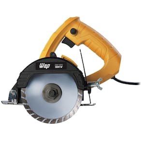 Serra Mármore WAP ESM 1300 4.3/8" 1.300W com 2 Chaves de Aperto – Amarela/Preta - SERRA MARMORE 1300W WAP ESM 1300 220V - 1