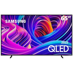 Smart TV 65" QLED 4K Samsung 65Q60B, Modo Game, Som em Movimento, Tela sem limites, Design slim, Visual livre de cabos, Alexa built in