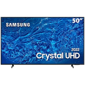 Smart TV 50" Crystal UHD 4K Samsung 50BU8000, Painel Dynamic Crystal Color, Design slim, Tela sem limites, Alexa built in, Controle Remoto Único