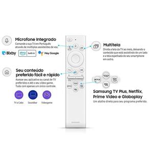 Smart TV 50" QLED 4K Samsung The Frame 50LS03B, Tela Matte, Design slim, Suporte de parede slim incluso, Única Conexão, Molduras customizáveis
