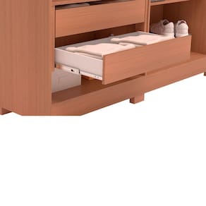Guarda-Roupa Casal Bartira Napoli UP com 234,5cm de Largura, 6 Portas, 4 Gavetas e 4 Prateleiras