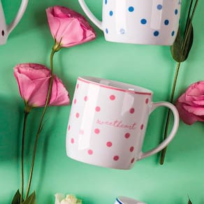 Conjunto de Canecas Germer Urban Love Letter Branco/Rosa 360ml – 2 Peças - 2