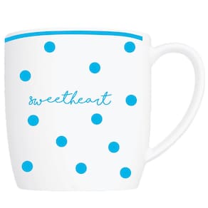 Conjunto de Canecas Germer Urban Love Letter Branco/Azul 360ml – 2 Peças - 1