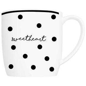 Conjunto de Canecas Germer Urban Love Letter Branco/Preto 360ml – 2 Peças - 1