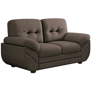 Sofá 2 Lugares Linoforte Francis Revestido em Suede com 152cm de Largura - Marrom - 3