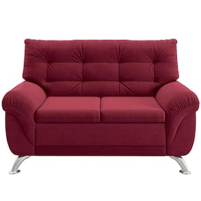 Sofá 2 Lugares Linoforte Arezzo Revestido em Suede com 152cm de Largura