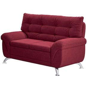 Sofá 2 Lugares Linoforte Arezzo Revestido em Suede com 152cm de Largura
