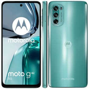 Smartphone Motorola Moto G62 5G Verde 128GB, 4GB RAM, Tela de 6.5”, Câmera Traseira Tripla, Android 12 e Processador Octa-Core