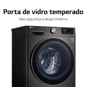 Lava e Seca Smart LG WashTower WK17VS6A 17 Kg Aço Escovado com Inteligência Artificial AIDD - 220V