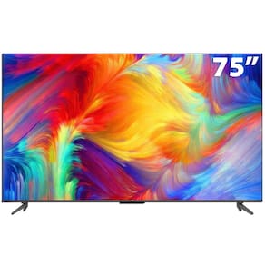 Smart TV LED 75" 4K TCL 75P735 Google TV, HDR, Dolby Vision Atmos, ALLM, WiFi Dual Band, Bluetooth Integrado, Comando de Voz à Distância