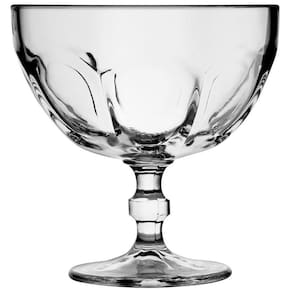 Conjunto com 4 Taças para Sobremesa Crisal Country em Vidro 380 ml – Transparente - CJ 4 TACA COUNTRY SOBREMESA 380ML TRANSP CRISAL - 1