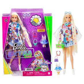 Boneca Barbie Extra com Animal de Estimação Conjunto de Flores - Mattel  HDJ45 - Xickos Brinquedos