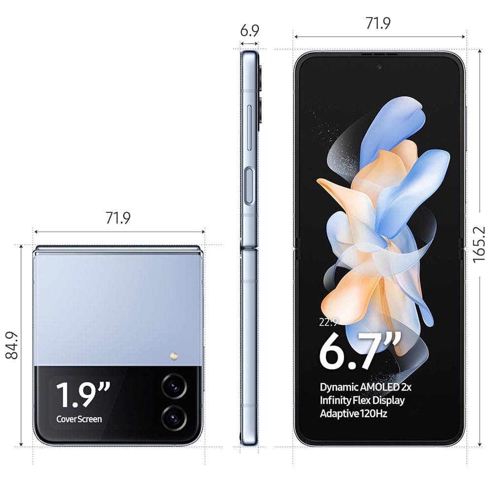 Smartphone Samsung Galaxy Z Flip4 5G Tela Dobrável de 6.7