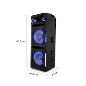 Caixa Acústica Philco PCX30000 com EX Bass, Bluetooth, USB, Rádio FM - 2500W