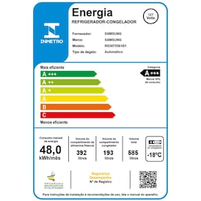 Geladeira Samsung Family Hub Side By Side RS58T5561B1 Digital Inverter Frost Free com Soundbar, Smart View, Bluetooth e Wi-Fi Black Inox Look – 585 L