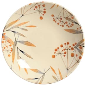 Conjunto com 6 Pratos Fundos Porto Brasil Coup Ikebana em Cerâmica Feldspática 21cm – Off-White - 1