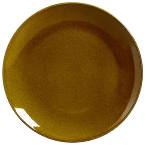 Conjunto com 6 Pratos Rasos Porto Brasil Neo Ambar em Stoneware 26 cm – Amarelo - 1