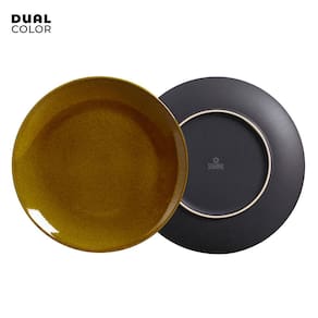 Conjunto com 6 Pratos Rasos Porto Brasil Neo Ambar em Stoneware 26 cm – Amarelo - 2