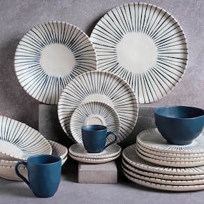 Conjunto com 6 Pratos Rasos Porto Brasil Bio Elemento em Stoneware 27,5 cm – Cinza - 3