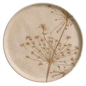 Conjunto com 6 Pratos de Sobremesa Porto Brasil Bio Cyperus em Stoneware 21,5cm – Cinza - 1