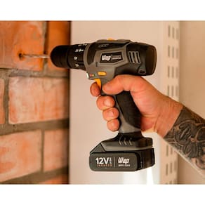 Parafusadeira e Furadeira de Impacto WAP BPFI 12K4 Carregador Bivolt 12V 3/8” com Maleta e Acessórios