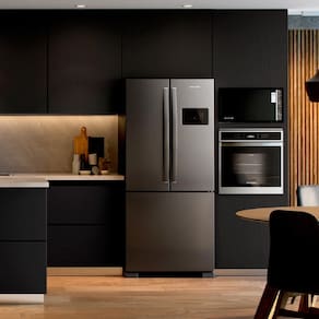 Geladeira Brastemp French Door BRO85AK Frost Free com Tecnologia Inverter, Turbo Freezer e Design Premium 554 L - Inox