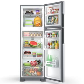 Geladeira Consul Duplex CRM44AK Frost Free com Altura Flex, Função Turbo e Freezer Espaçoso 386 L - Inox