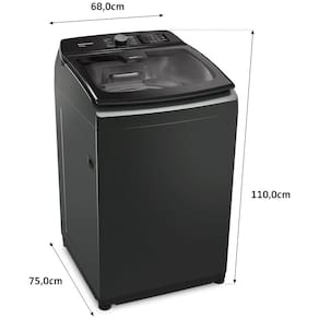 Lavadora de Roupas Brastemp 16kg BWD16A9 com Tecnologia Double Wash e Ciclo Tira Manchas Advanced – Titânio
