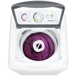 Lavadora de Roupas Consul 9kg CWB09BB com Dosagem Econômica e Ciclo Edredom – Branca