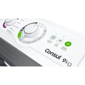 Lavadora de Roupas Consul 9kg CWB09BB com Dosagem Econômica e Ciclo Edredom – Branca