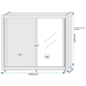 Guarda-Roupa Solteiro Mademarques Hamburgo com 2 Portas, 4 Gavetas e Espelho - 180 cm de Largura