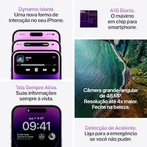 Apple iPhone 14 Pro 512GB Preto-espacial