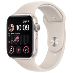 Apple Watch SE GPS + Cellular Caixa Estelar de Alumínio 44 mm Pulseira Esportiva Estelar