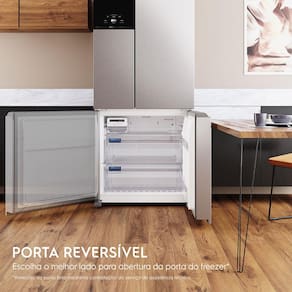 Geladeira Electrolux Multidoor Efficient IM8S Frost Free com Tecnologia Inverter e AutoSense 590L – Inox