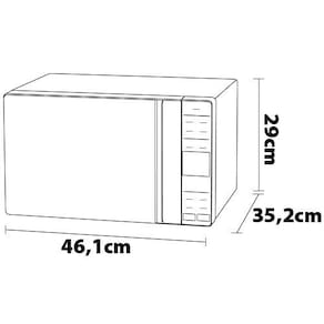 Forno de Micro-ondas Electrolux Efficient ME23S com Função Manter Aquecido Prata - 23L