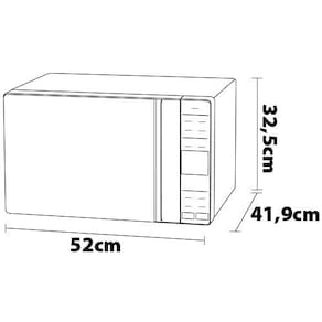 Forno de Micro-ondas Electrolux Efficient ME36B com Funções Fermentar e Manter Aquecido Branco - 36 L