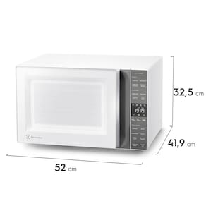 Forno de Micro-ondas Electrolux Efficient ME36B com Funções Fermentar e Manter Aquecido Branco - 36 L