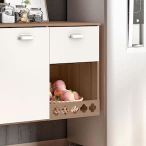 Cozinha Compacta Suspensa Poliman Mila com 7 Portas, 1 Prateleira e 1 Gaveta - 180cm de largura