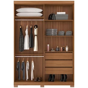 Guarda-Roupa Casal Demóbile Ipanema com 4 Portas e 3 Gavetas