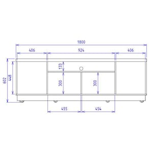 Rack Colibri Manaus com 3 Portas, Ideal para TV de Até 70”