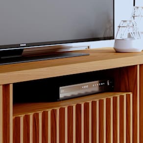 Rack Colibri Amazonas com 180cm de Largura, 4 Portas, Ideal para TV de Até 70”
