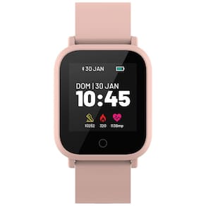 Smartwatch Atrio L1 ES437 com Display 1.3” Full Touch, Bluetooth, Monitor Cardíaco e À Prova D’água – Rose